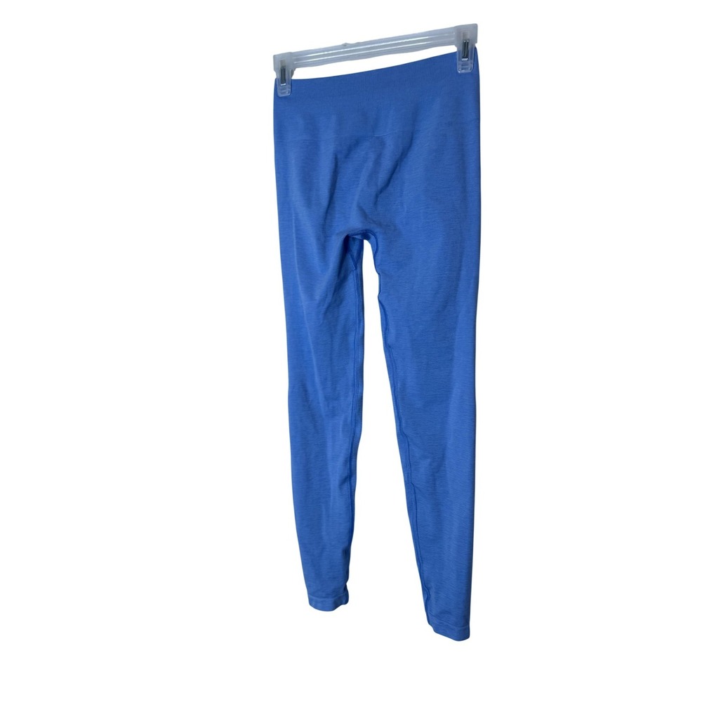 Alphalete Leggings Womens Medium Blue High Rise Seamless Scrunch Ankle Pants